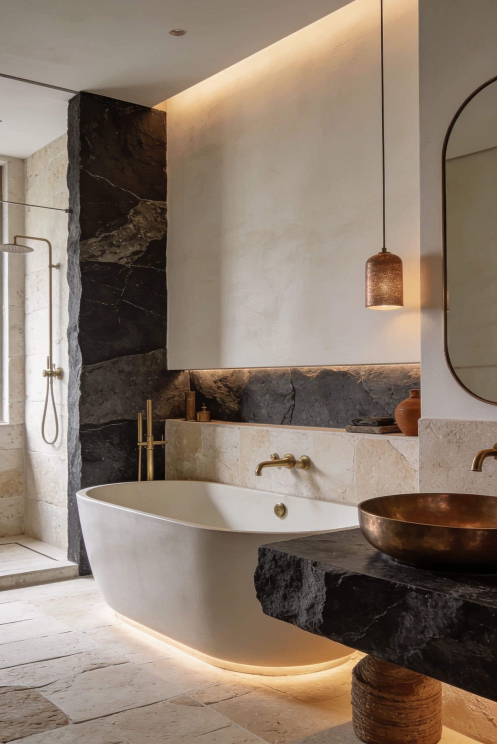 Spa-Bad im Penthouse